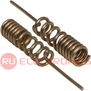 Пружинная антенна RUICHI RQM-E005 800-2170 МГц, 2 dBi, 32 мм, пайка, 50 Ом, медная
