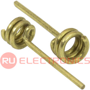 Пружинная антенна RUICHI RQM-E095 2.4 ГГц, 2 dBi, 16 мм, латунная, пайка, 50 Ом для Wi-   Fi/Bluetooth