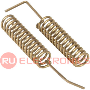 Пружинная антенна RUICHI RQM-E065 915 МГц, 2 dBi, 24 мм, пайка, 50 Ом, бронза для  LoRa/SIGFOX