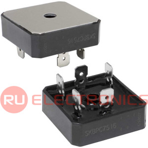 SKBPC7516  RUICHI трехфазный диодный мост 1600 В, 75 А, 36х36х11.7 мм
