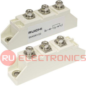 SKKD81/22 RUICHI диодный модуль, полумост, 2200 В, 80 А