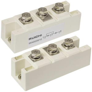 SKKD200/12 RUICHI диодный модуль, полумост, 12 класс (1200 В), 200 А, 94х34х30 мм