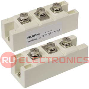 SKKD162/18 RUICHI диодный модуль, полумост, 18 класс (1800 В), 160 А, 94х34х30 мм