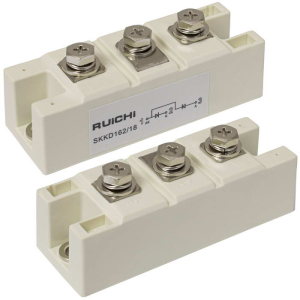 SKKD162/18 RUICHI диодный модуль, полумост, 18 класс (1800 В), 160 А, 94х34х30 мм