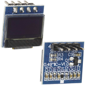 0.49-дюймовый модуль OLED-дисплей RUICHI, DSM-OLED-0.49-4P-B, 64?32 пикс., I2C, белый