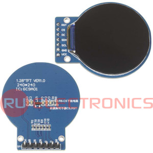 1.28-дюймовый TFT IPS модуль дисплей, GC9A01, SPI интерфейс, разрешение 240x240
