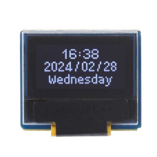 0.49-дюймовый модуль OLED-дисплея Waveshare, 0.49inch OLED Module, разрешение 64x32,  интерфейс I2C, черно-белый дисплей