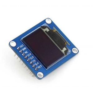 0.95-дюймовый RGB OLED-дисплей Waveshare, 0.95inch RGB OLED (B), интерфейс SPI,  прямой/вертикальный разъем