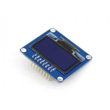 1.3-дюймовый OLED-дисплей Waveshare, 1.3inch OLED (B), интерфейсы SPI/I2C,  прямой/вертикальный разъем, цвет дисплея синий