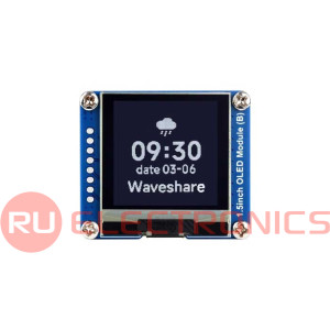 1.5-дюймовый модуль ЖК-дисплей Waveshare, 1.5inch LCD Module, IPS панель, разрешение    240x280, интерфейс SPI, 262 тысячи цветов