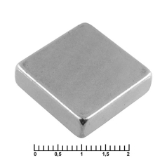 Магнит самарий-кобальтовый RUICHI, 20x20x6 мм, класс N35, квадратный