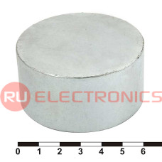 Магнит самарий-кобальтовый дисковый RUICHI, 60x30 мм, класс N35, круглый
