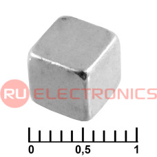 Магнит RUICHI B 6.35x6.35x6.35 мм, класс N35, квадратный