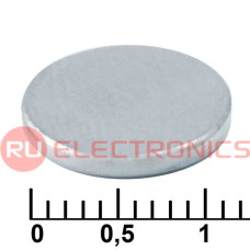 Магнит самарий-кобальтовый дисковый RUICHI, 12x1.4 мм, класс N35, круглый