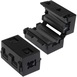 Фильтр ферритовый на провод RUICHI ZCAT1523-5030F черный, в корпусе