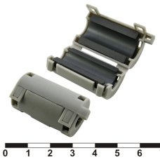 Фильтр ферритовый на провод RUICHI ZCAT2032-0930, серый, в корпусе