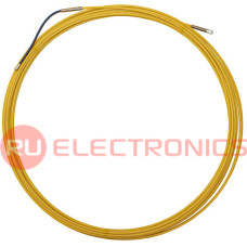 Протяжка кабельная (мини УЗК в бухте) RUICHI, стеклопруток, 3 мм х 10 м, жёлтая