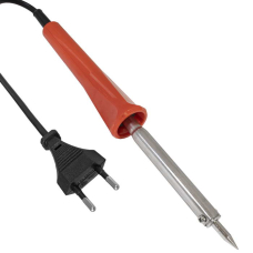 Паяльник электрический RUICHI TP-210-A, 220 В, 50 Гц, 25 Вт, жало - конус, ручка нейлоновая PA-66, красная