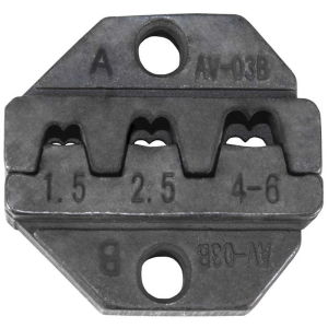 Матрица для обжимного инструмента FASEN AP03B, 10х32х31 мм, сечение провода 1.5; 2.5; 4-6 мм2 (20-14AWG), углеродистая сталь