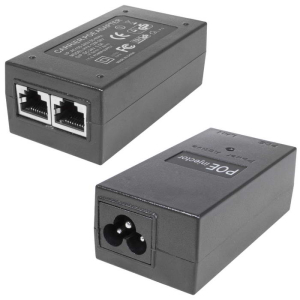 POE-инжектор RUICHI B004, 50х70х90 мм, 2 LAN-порта, 24 В, 12-24 Вт, разъем RJ45