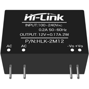 Блок питания на печатную плату Hi-Link HLK-2M12, 85-264 В (АС) 0.17 А, 12 В, корпус из поликарбоната