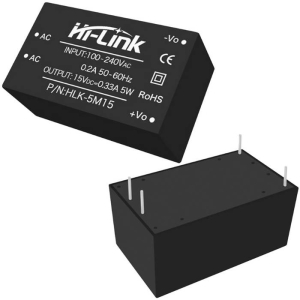 Блок питания на печатную плату Hi-Link HLK-5M15, 85-264 В (АС) 0.33 А, 15 В, корпус из поликарбоната