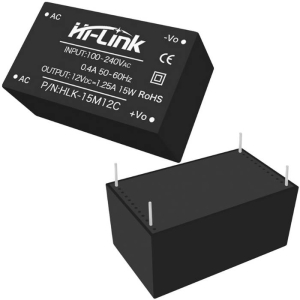 Блок питания на печатную плату Hi-Link HLK-15M12, 85-264 В (АС) 1.25 А, 12 В, корпус из поликарбоната