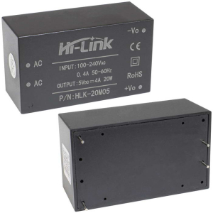 Блок питания на печатную плату Hi-Link HLK-20M05, 85-264 В (АС) 4 А, 5 В, корпус из   поликарбоната.
