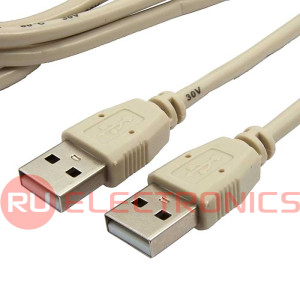 Кабель компьютерный USB соединительный SZC USB-A(m)-USB-A(m), 1.8 м