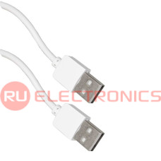 Компьютерный шнур RUICHI USB 2.0 A(m)-USB A(m), 1.8 м, белый
