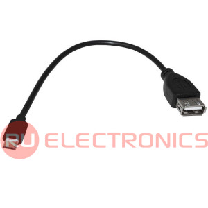 Компьютерный шнур RUICHI USB 2.0 A(f)-micro USB B(m) B 0.2 м