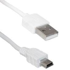 Компьютерный шнур RUICHI USB 2.0 A(m)-mini USB B(m), 1.8 м, белый