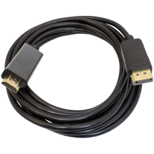 Кабель RUICHI DP-HDMI-3M, DisplayPort (m) (прямой) - HDMI (m) (прямой), 3м, черный