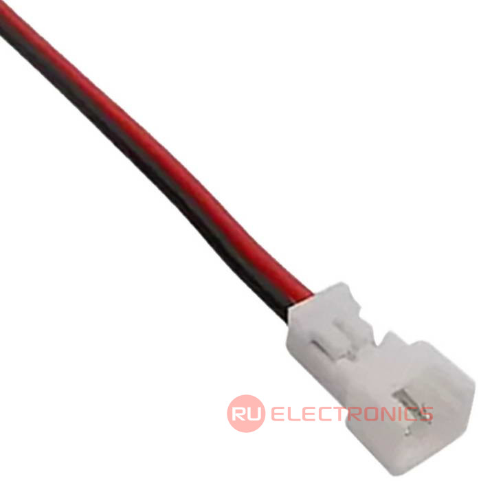 Разъём контактный RUICHI  SH 1,25mm 2pin 100mm M (штекер)  с 2 контактами 26AWG 10 см