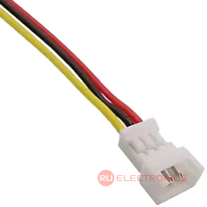 Разъём контактный RUICHI  SH 1,25mm 3pin 100mm M (штекер) с 3 контактами 26AWG 10 см