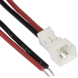 Разъём контактный RUICHI  SH 1,25mm 2pin 100mm M (штекер)  с 2 контактами 26AWG 10 см