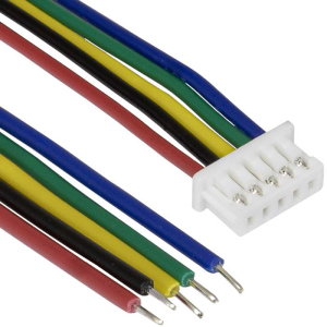 Разъём контактный RUICHI  SH 1,25mm 5pin 100mm F (гнездо) с 5 контактами 26AWG 10 см