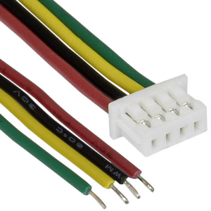 Разъём контактный RUICHI  SH 1,25mm 4pin 100mm F (гнездо)  с 4 контактами 26AWG 10 см