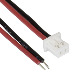 Разъём контактный RUICHI SH 1,25mm 2pin 100mm F (гнездо) с 2 контактами 26AWG 10 см