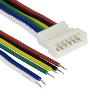 Разъём контактный RUICHI  SH 1,25mm 6pin 100mm M (штекер) с 6 контактами 26AWG 10 см