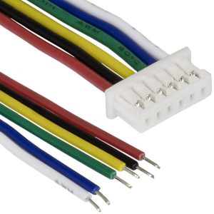 Разъём контактный RUICHI  SH 1,25mm 6pin 100mm F (гнездо) с 6 контактами  26AWG 10 см