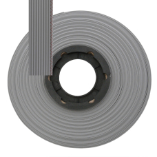 Кабель ленточный 10-проводный RUICHI, шаг 1,00 мм, жила CU, изоляция PVC, цвет серый