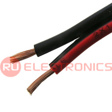 Акустический кабель RUICHI, 2x1.00 мм, CU+CCA, красно-чёрный