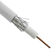 Коаксиальный кабель RG-6U RUICHI, CCS/Al/Al, 0.7 мм, 75 Ом, бухта 100 м, белый