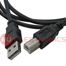 Кабель компьютерный USB переходный SZC USB-B(m)-USB-A(m), 1.5 м, чёрный