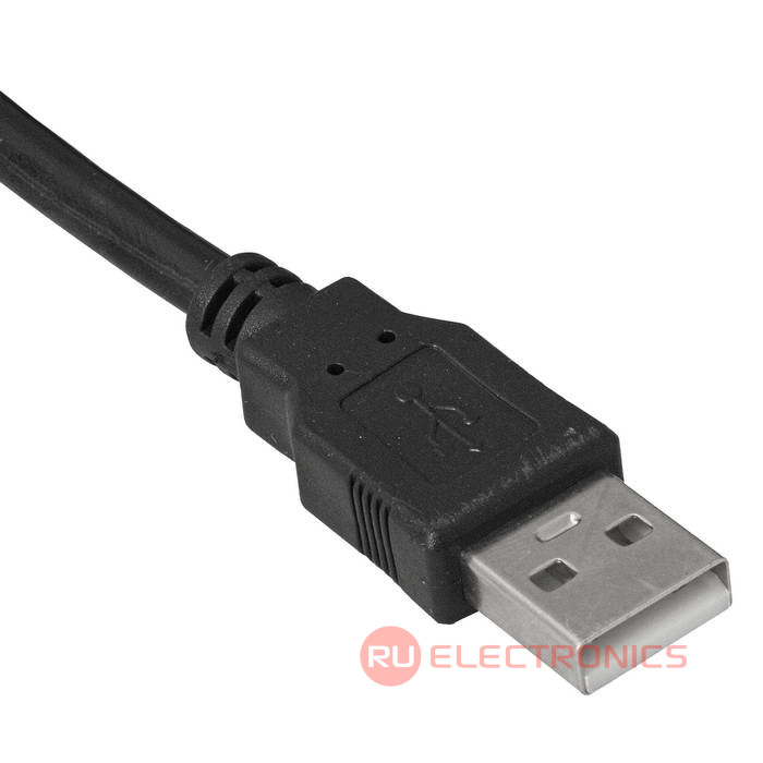 Компьютерный шнур RUICHI USB 2.0 A(m)-DC 0.7x2.5 мм, 1.5 м