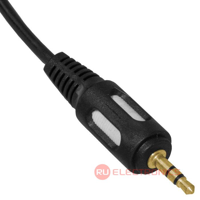 Аудио-видео шнур RUICHI Stereo 3,5 мм - 2 RCA, 5 м, GOLD