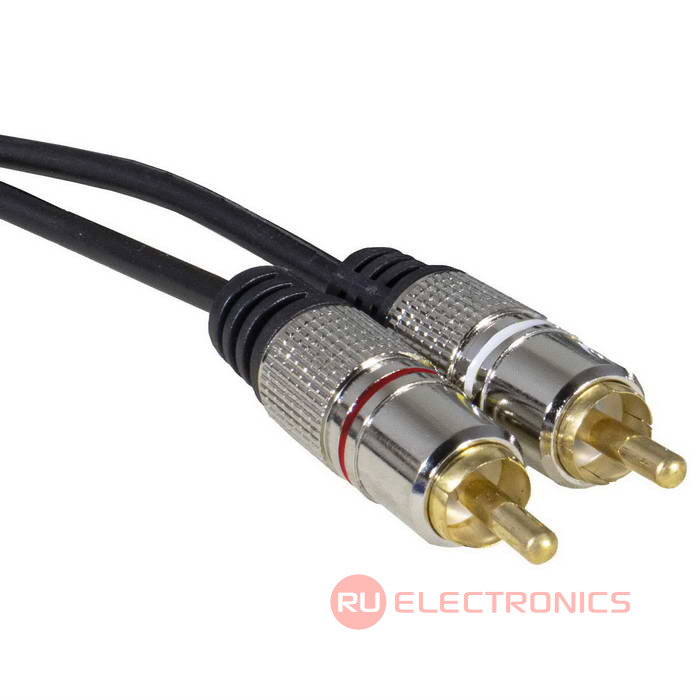 Аудио-видео шнур RUICHI 2 RCA - 2 RCA, 1.5 м