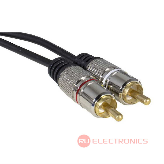 Аудио-видео шнур RUICHI 2 RCA - 2 RCA, 1.5 м