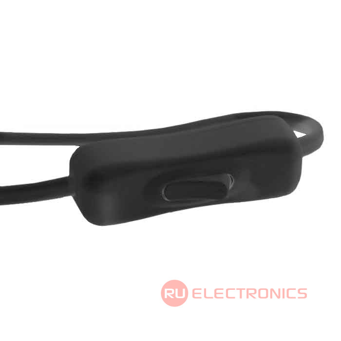 Сетевой шнур ШВВП-ВП S52 2х0.5 1.8м(ч), Электрическая мануфактура, 2 провода, d провода   0.5 мм, длина 1.8 м, черный